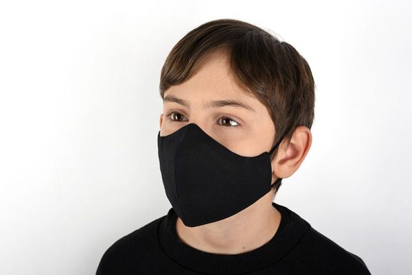 Детска предпазна маска за лице черно 1