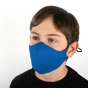 Детска предпазна маска за лице синьо 1