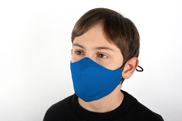 Детска предпазна маска за лице синьо 1