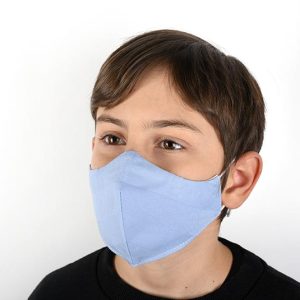 Детска предпазна маска за лице синьо райе 1