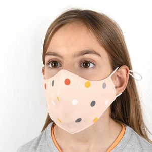 Детска предпазна маска за лице точки 1