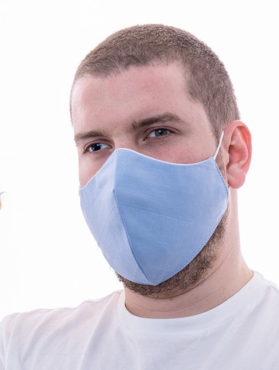 Предпазни маски за лице Professional Синьо райе 2